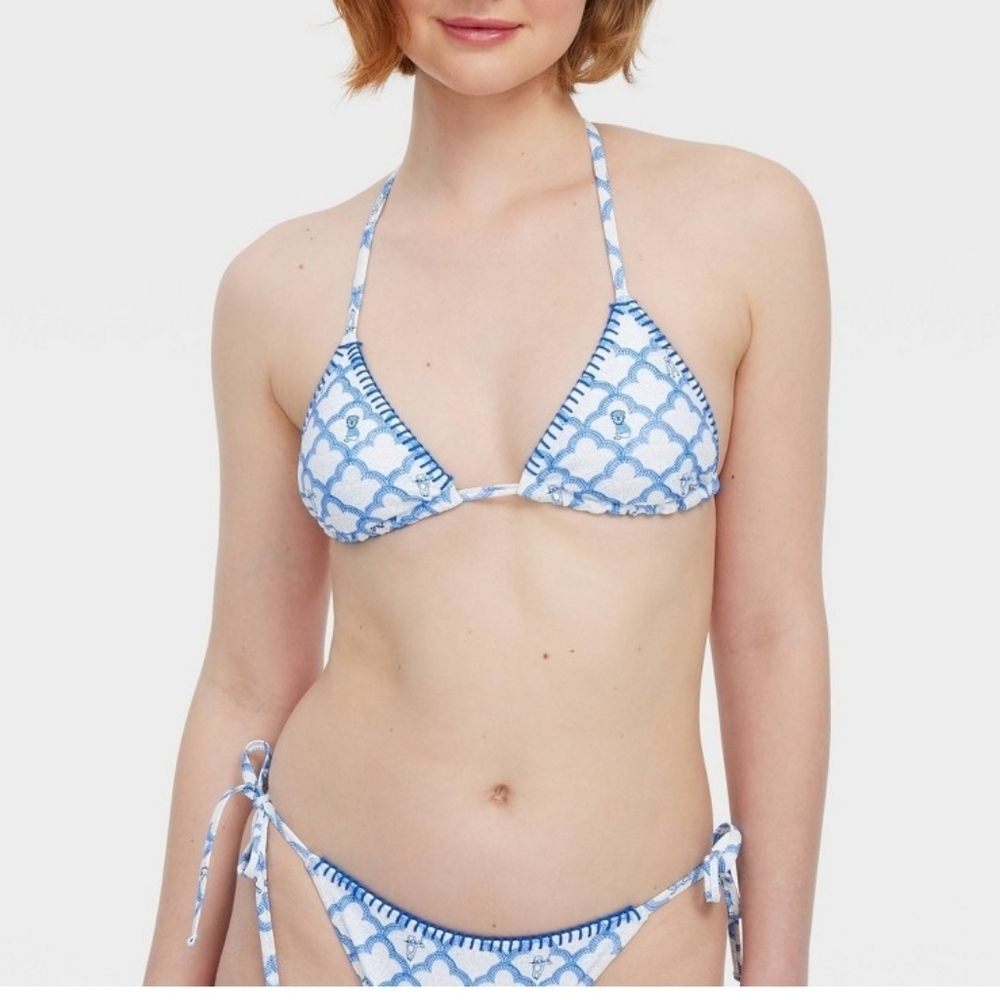 Roller Rabbit x Target Geo Trellis/ Floral Vines Reversible Bikini Set